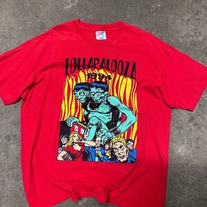 Vintage 1994 Lollapalooza Concert Festival Band Shirt Smashing Pumpkins Tour